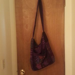 Purple boho bag